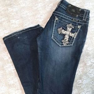 Miss Me Cross Pocket Jeans, size 27